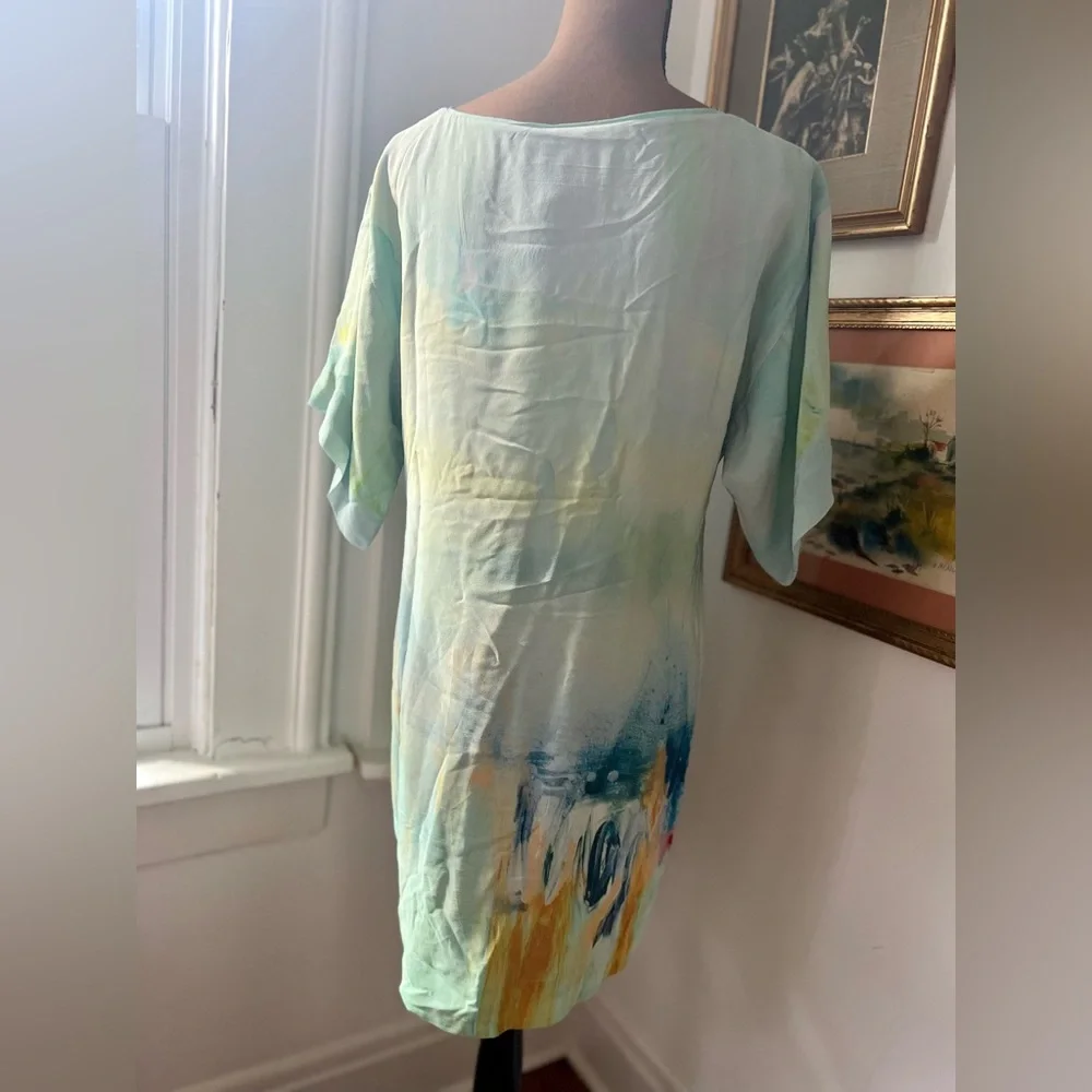 Anthropologie Multicolor Abstract Mini Dress - Picture 7 of 12